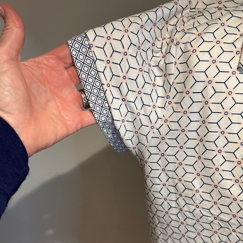 Chic Geometric Print Pajama Set - Picture 3 of 7